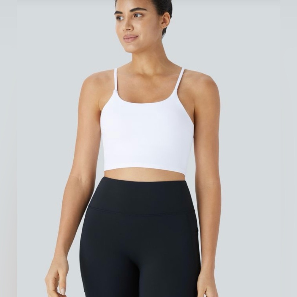 Halara padded workout cropped tank top